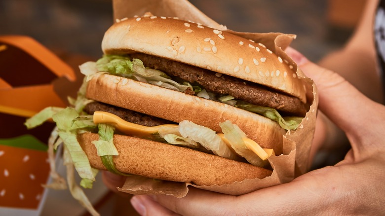 Big Mac in hands