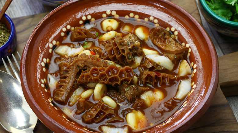 bowl of menudo 
