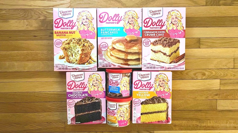 Dolly Parton baking mixes