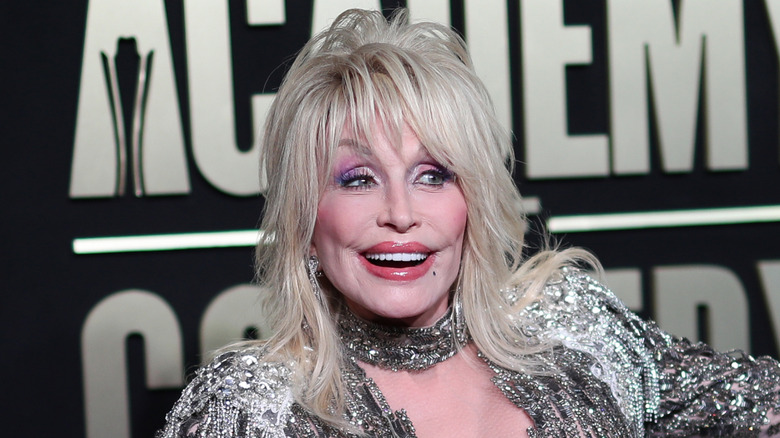 Dolly Parton smiling