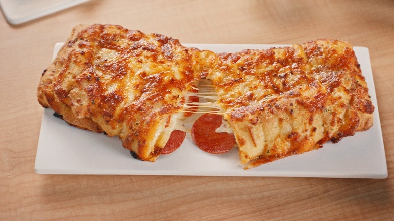 The Domino's pepperoni stuffed cheesy bread