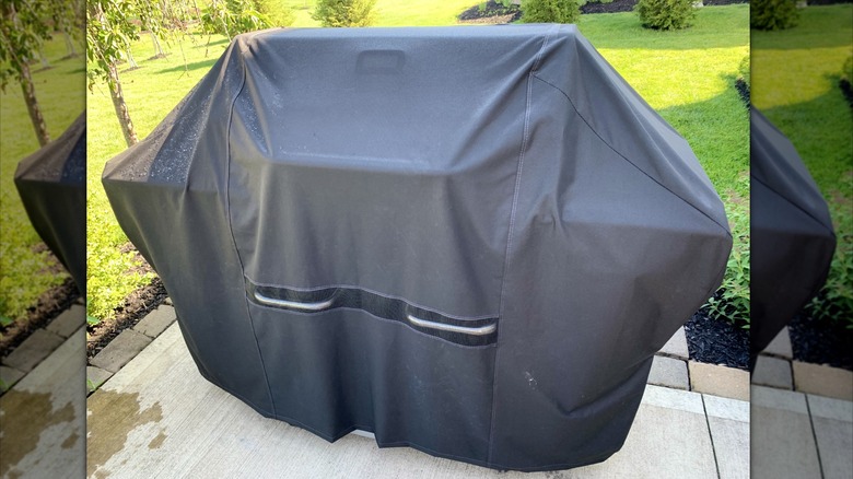 Covered outdoor grill