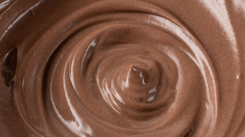 Close-up of chocolate pudding