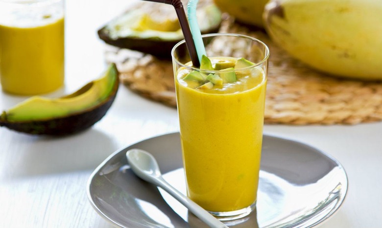 Use your slightly over-the-hill avocados for delicious fruit smoothies, like this mango and avocado smoothie.
