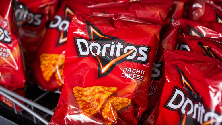 Bags of Doritos chips