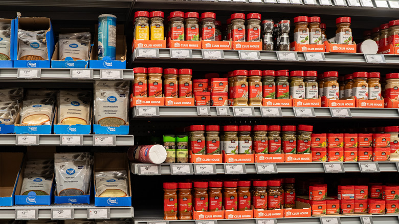 seasoning section of store