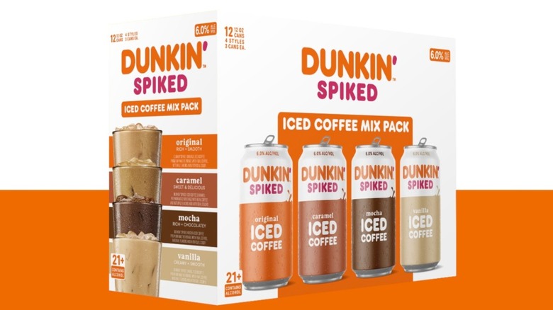 case of dunkin spiked iced coffee