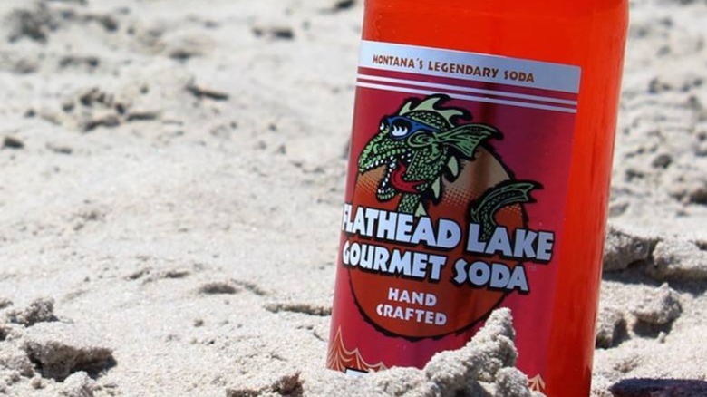 Bottle of Flathead Lake Gourmet Soda