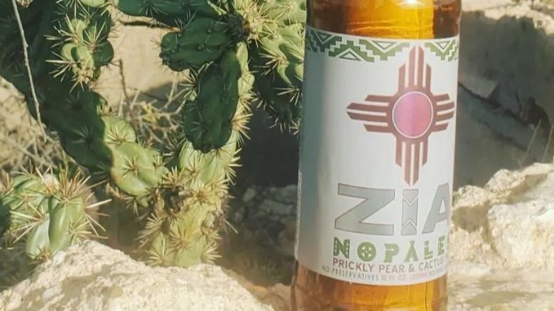 Zia Nopales soda bottle