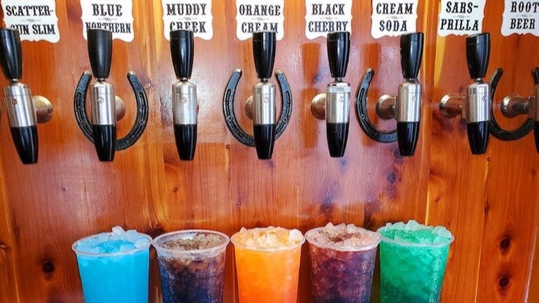 Wild West Soda fountain display