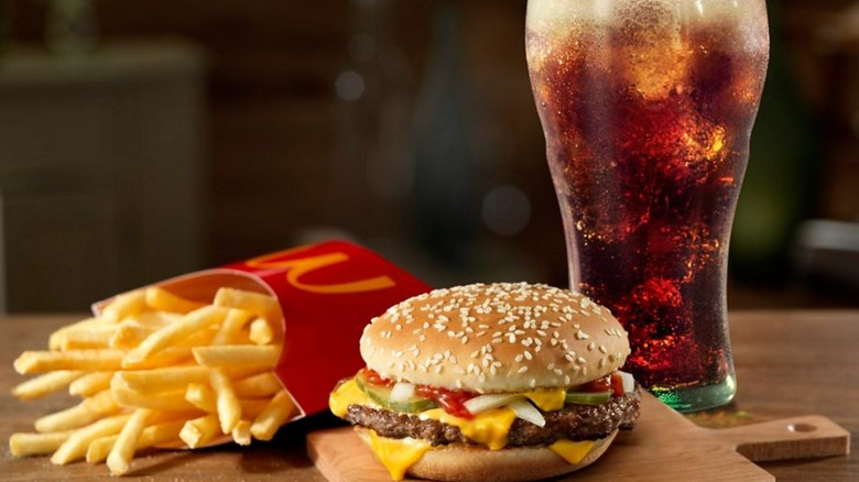 McDonald's  Quarter Pounder with fries and drink
