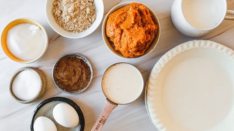 pumpkin pie ingredients