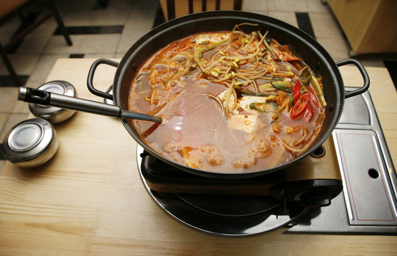 Jjambbong (Korean-Chinese Spicy Noodle Soup)