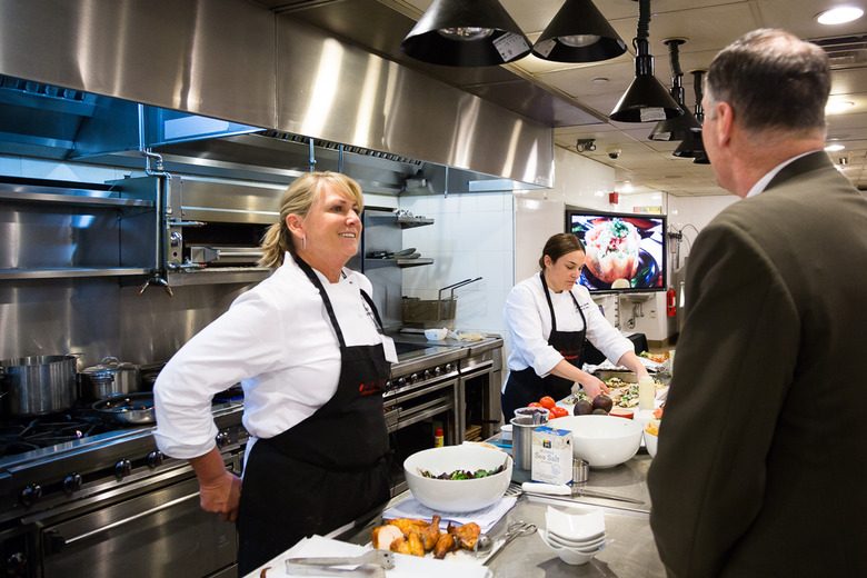 Executive chef Heather Gardea takes questions 