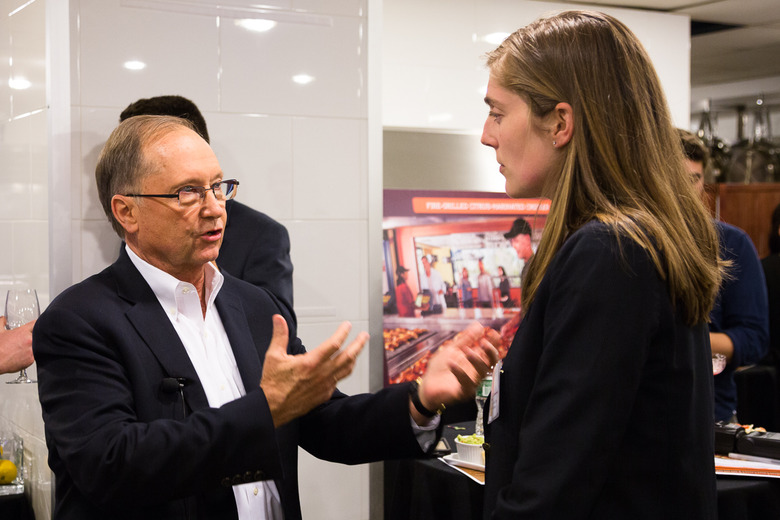 CEO Steve Sather with CNBC staff writer 