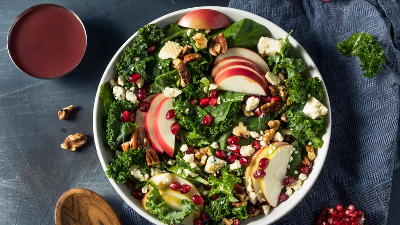 Autumn apple pomegranate salad