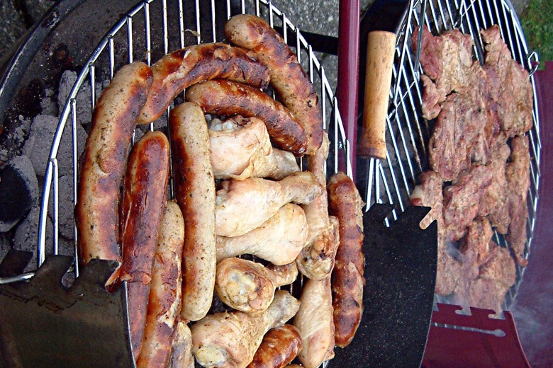 Grilling on the barbecue