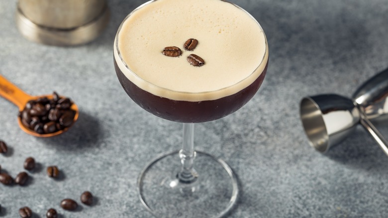 Chocolate liqueur espresso martini