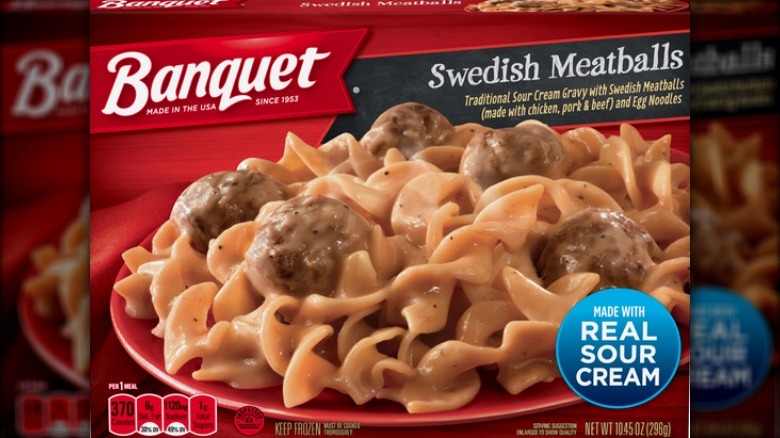 Banquet Swedish Meatballs Meal