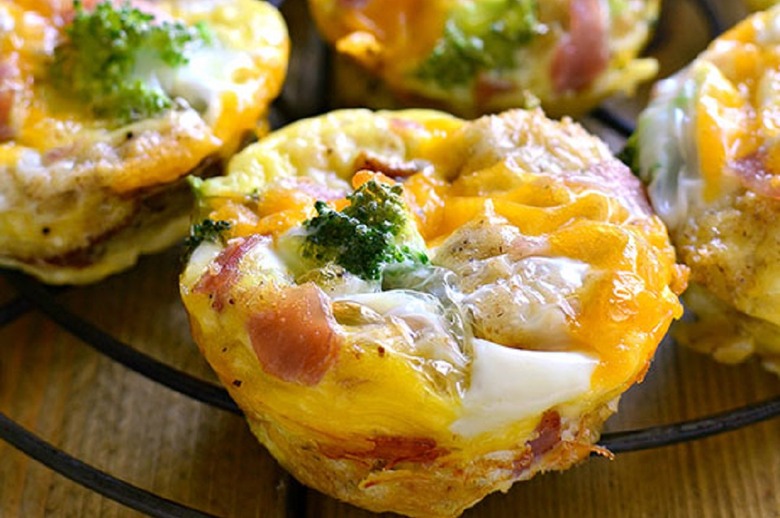 Broccoli, Ham and Cheese Muffins