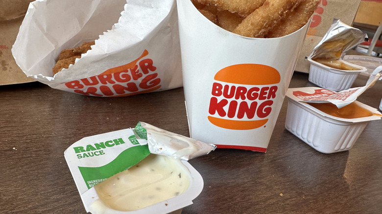 Burger King ranch and rings