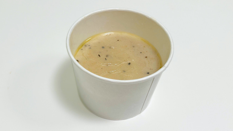 Close up of Outback Steakhouse Baked Potato Soup