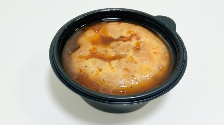 Close up of Outback Steakhouse French Onion Soup