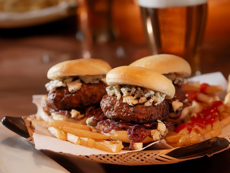 Bacon and Blue Cheese Sliders