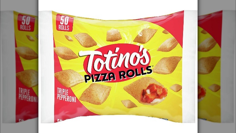 triple pepperoni Totino's bag