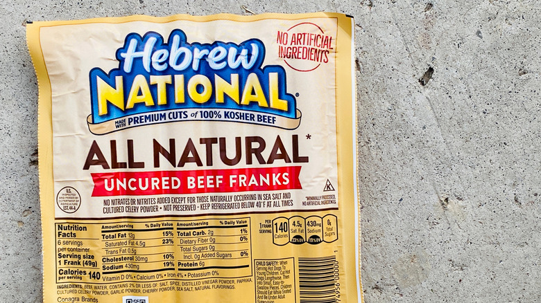 Hebrew National All Natural packet