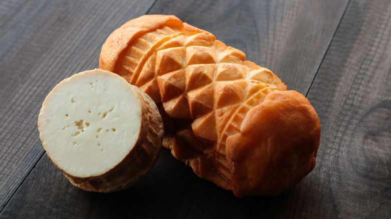 Smoked Polish cheese Oscypek 