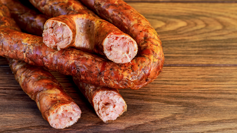 Fresh Polish kielbasa