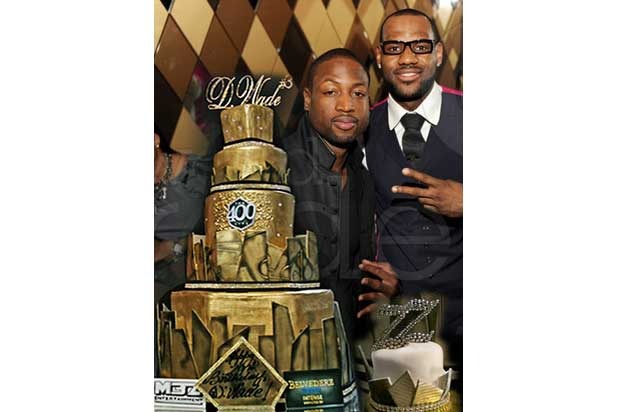 Miami's Dwyane Wade and LeBron James