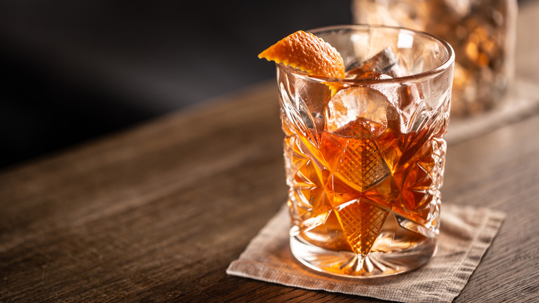 Old Fashioned cocktail.