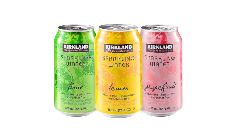 Kirkland sparkling water cans