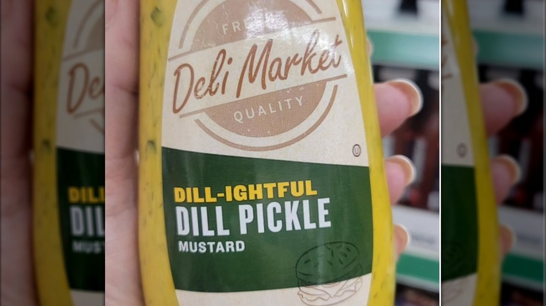 Dollar Tree dill pickle mustard