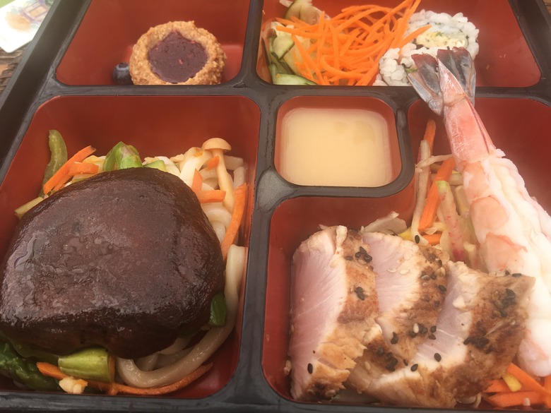 Dining in the bamboo garden