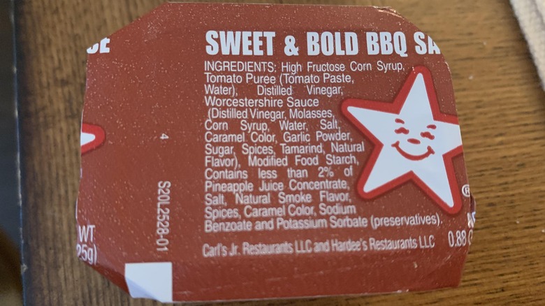 Carl's Jr. dipping sauce cup