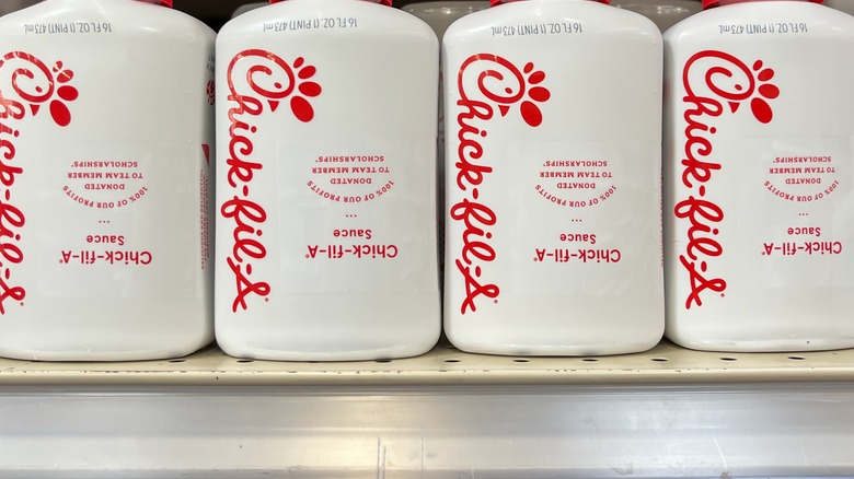 Chick-fil-A Sauce on shelf