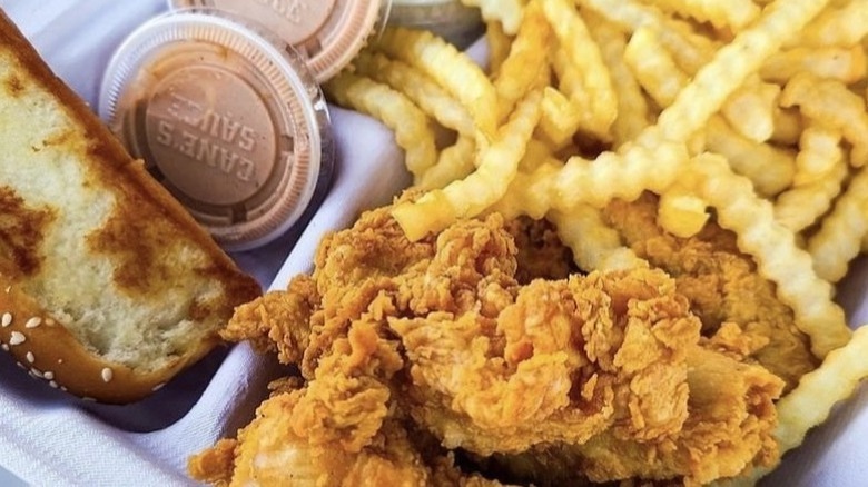 Cane's Sauce with chicken tenders