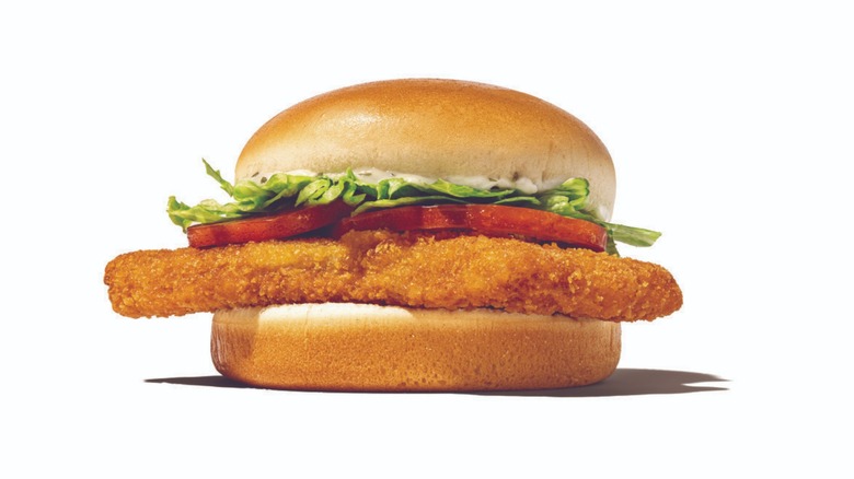 Close-up of Whataburger's Whatacatch sandwich