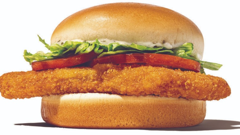 Close-up of whatacatch sandwich