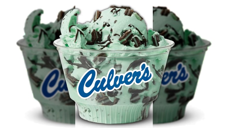 The Andes Mint Avalanche frozen custard at Culver's
