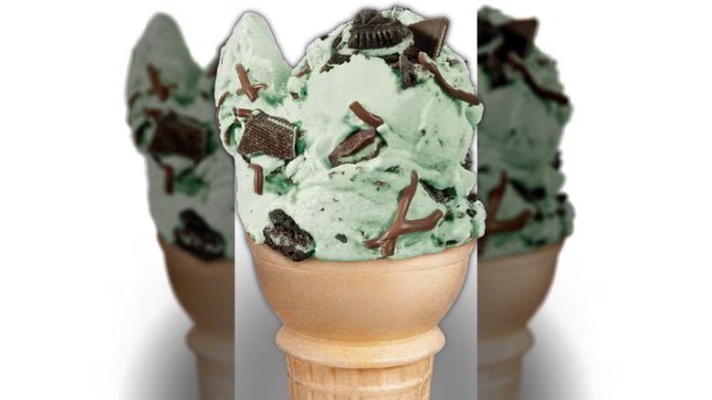 The Mint Explosion cone at Culver's