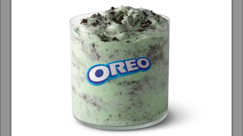 The Oreo Shamrock McFlurry at McDonald's