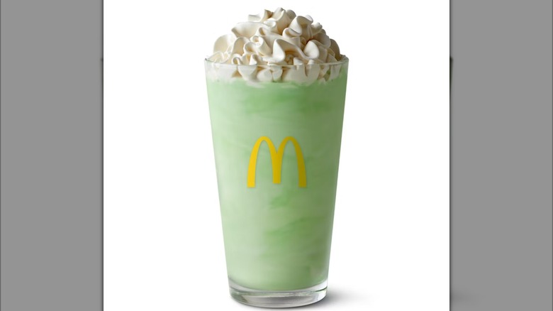 The Shamrock Shake at McDonald's
