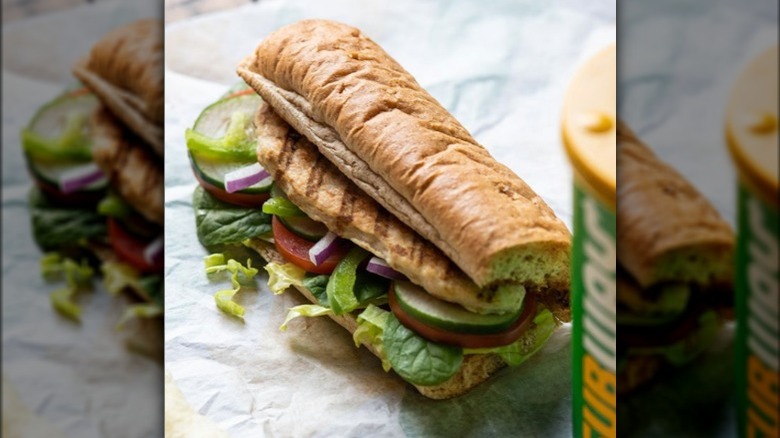 Oven roasted chicken sub