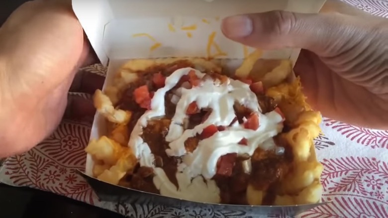 Del Taco Chili Cheddar Fries