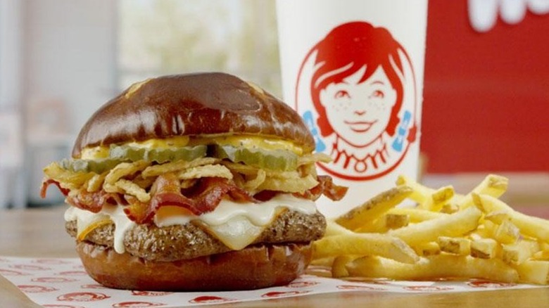 Wendy's Pretzel Bacon Pub Sandwich