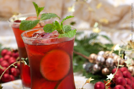 Cranberry Coconut-Water Faux-jito